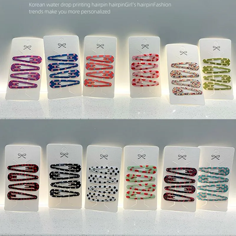 

2021 Newest High Quality Printed BB Clip Women Girls Children Hairpins Hair Clips Pins Barrettes Accessories Headdress Headwear