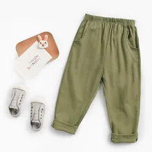 Детские повседневные брюки однотонные прямые штаны для мальчиков, Детский комбинезон на лямках г. Осенние модные детские штаны для кормления для девочек INS