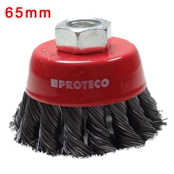 

115/100/65mm M14*2 Steel Wire Knot Knotted Cup Brush For Angle Grinder For Metal Surface Preparation