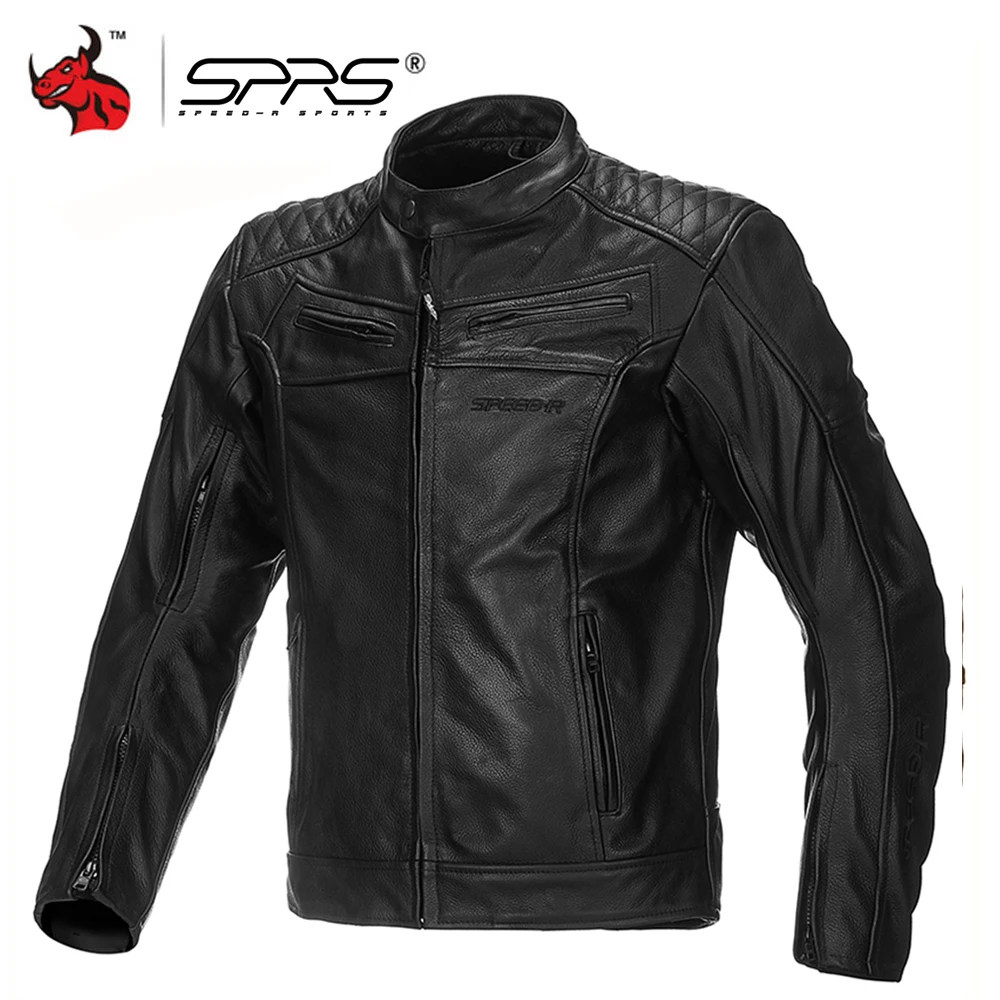 SPRS Motorcycle Jacket Men Leather Moto Jackets Windproof Waterproof Motocross Jacket Protective Gear Black Motorcycle Clothing SPRS Motorcycle Jacket Men Leather Moto Jackets Windproof Waterproof Motocross Jacket Protective Gear Black Motorcycle Clothing