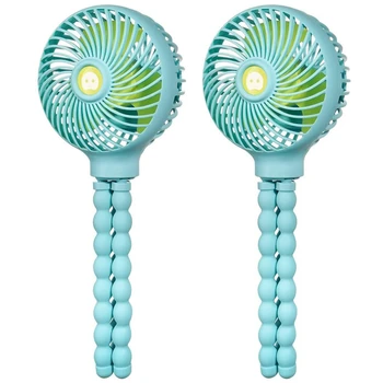 

Mini Handheld Stroller Fan,Personal Portable Car Seat Baby Fan with ,USB or Battery Powered Adjustable 3 Speeds(2Pcs)