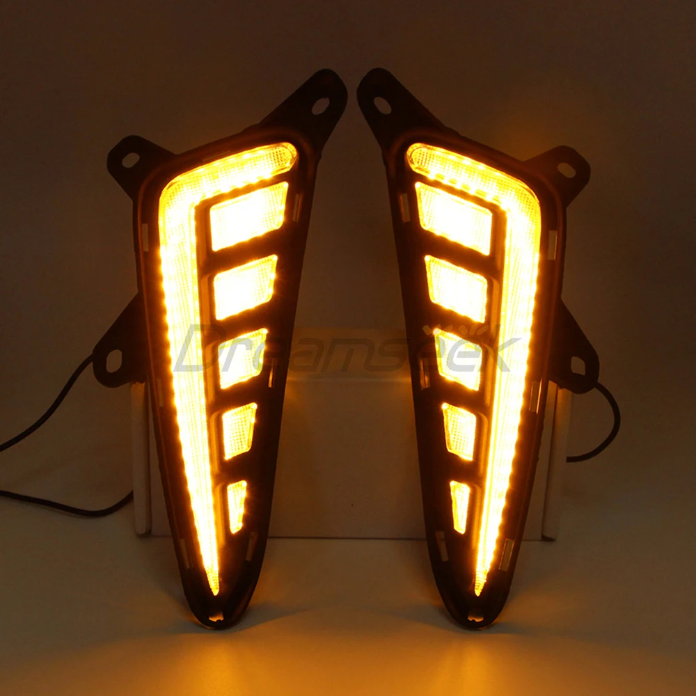 LED DRL Day Light for Toyota C-HR CHR 2017 2018 2019 Daytime Running Light Fog Lamp with Dynamic Sequential Turn Signal TYPE 7
