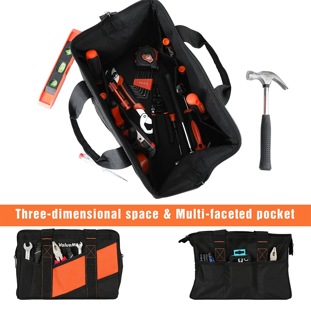 Сумка для инструментов ValueMax 13 ''/33 см, органайзер, Портативная сумка для хранения инструментов, вместительные многофункциональные мешки для инструментов, ручная упаковочная сумка