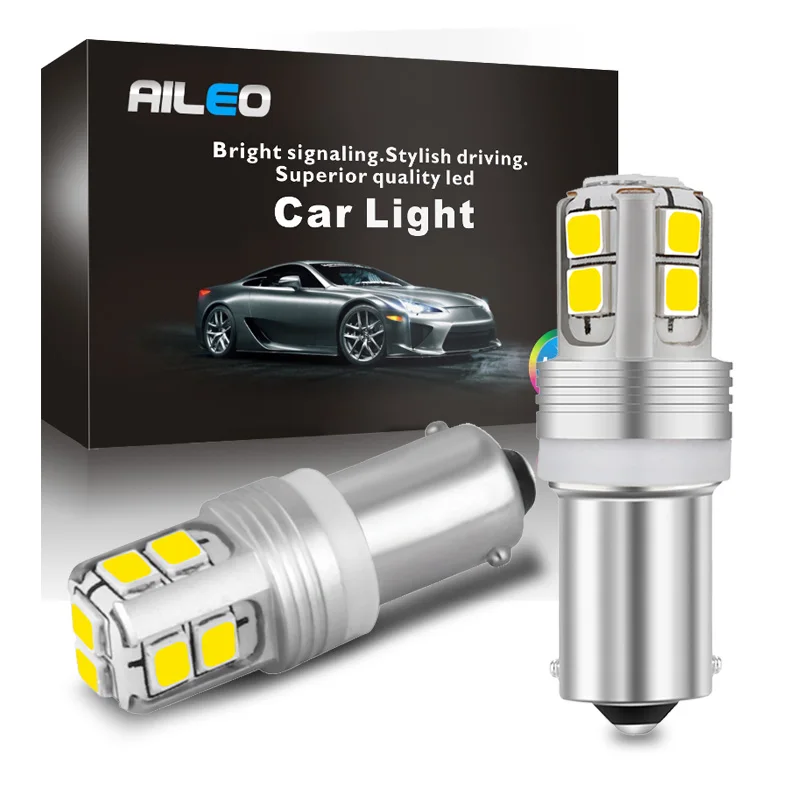 AILEO 5 цветов на выбор Canbus без ошибок BA9S LED BAY9S BAX9S T4W H6W лампы для чтения подсветка