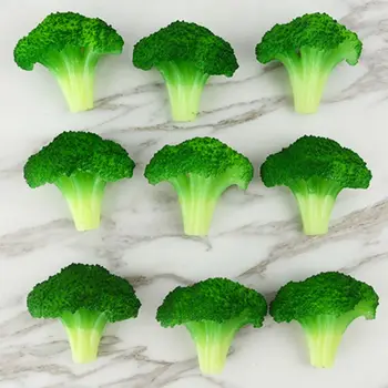 

6x Realistic Lifelike Artificial Broccoli Cauliflower Simulation Fake Vegetable H4GD