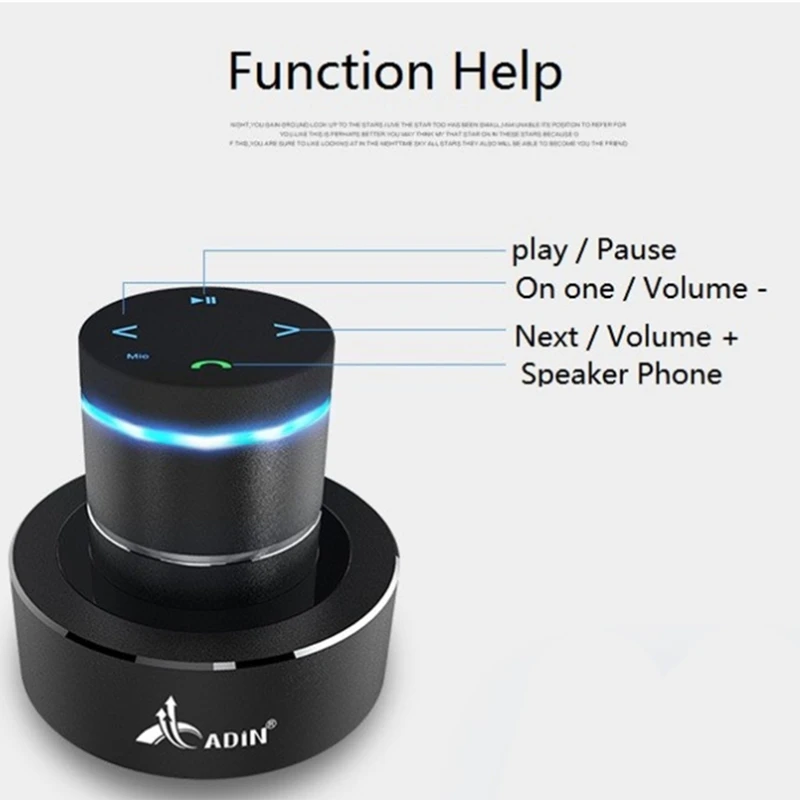 Adin 26W Vibration Speaker Bluetooth Bass Portable