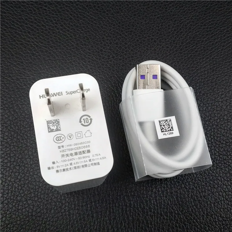 Huawei супер зарядное устройство оригинальное 5А Usb type-C кабель 40 Вт/22,5 Вт дорожный зарядный адаптер для mate 30 pro 30 20 10 P30 pro 20 10 - Тип штекера: 22.5W US Charge Kit