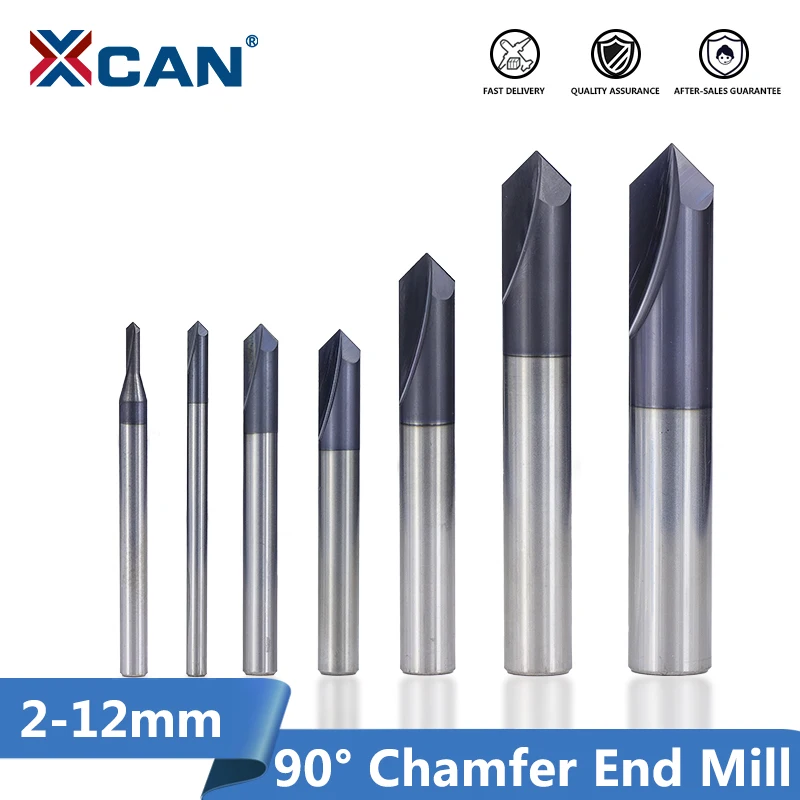 4mm 120° 3 Flute Carbide Chamfer Mill Cutter V Groove TiAIN Coated Router Bit