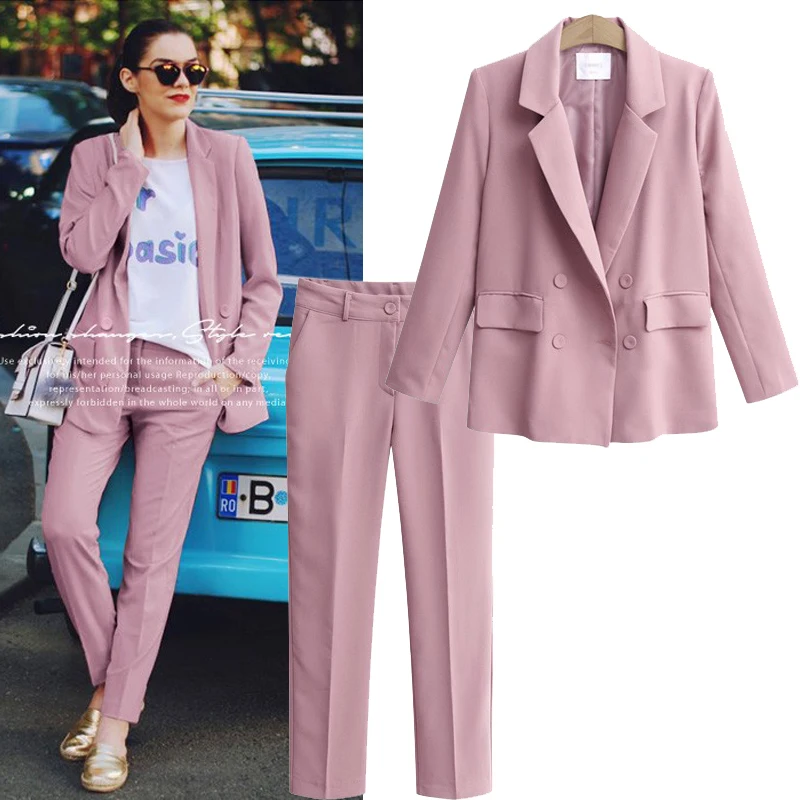 

Suit women 2020 spring and autumn new OL professional suit suit jacket casual two-piece temperament fashion women's clothing