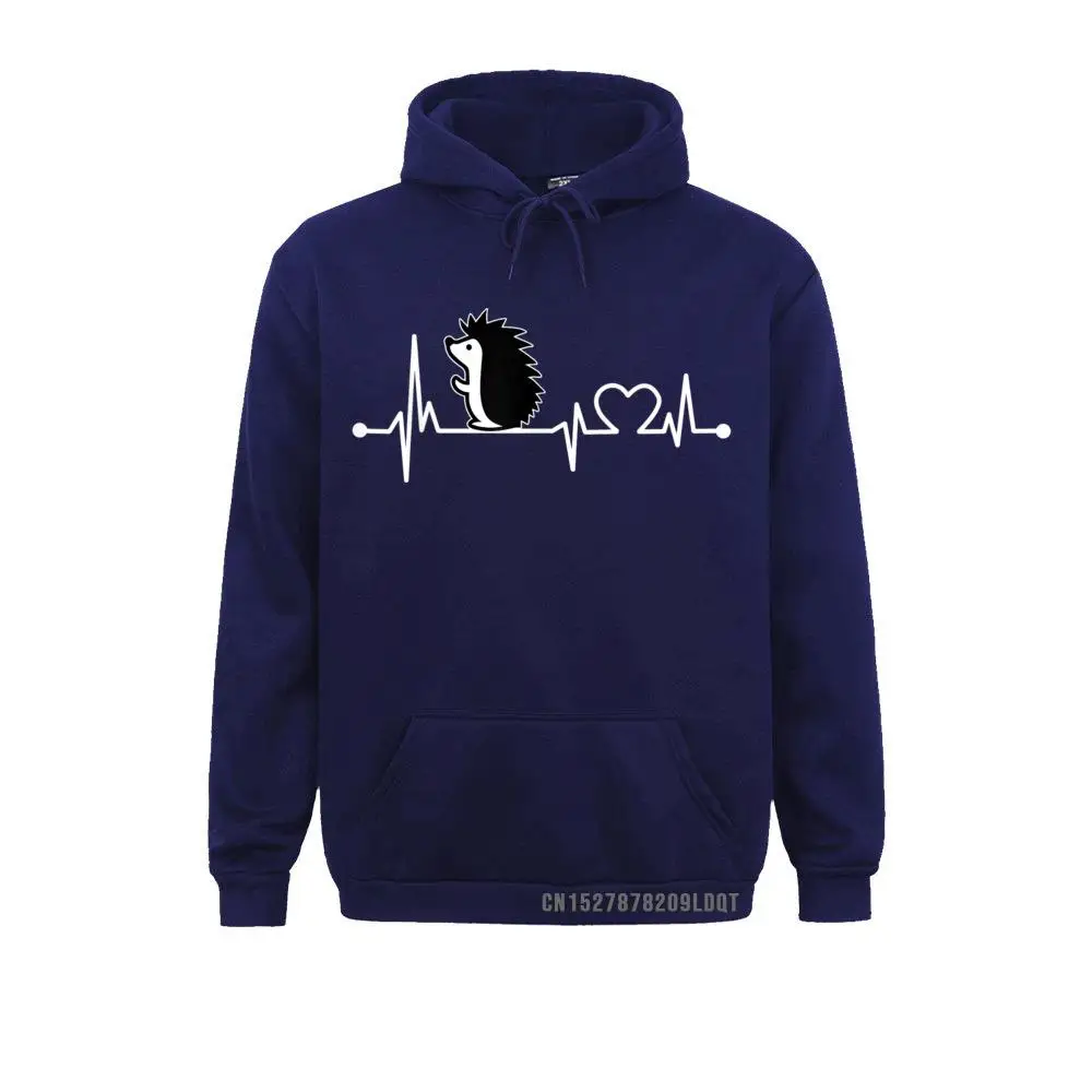 Long Sleeve Hoodies  Women's Sweatshirts Hedgehog Heartbeat T-Shirt Funny Animal Cool Lover Gift__B8555 Summer Clothes Brand Hedgehog Heartbeat T-Shirt Funny Animal Cool Lover Gift__B8555navy