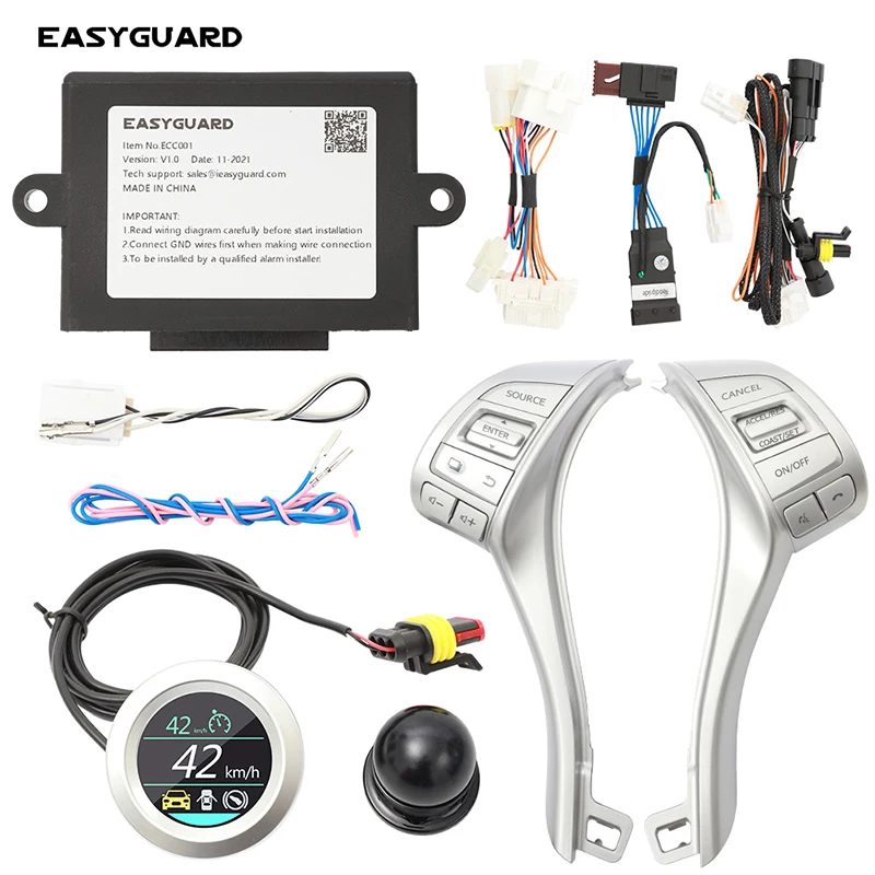 

Ограничитель скорости автомобиля EASYGUARD, подходит для nissan Qashqai 2016-2017, круиз-контроль, переключатель скорости, ручка, разъем OBD