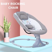 Chaise à bascule électrique intelligente pour bébé, multifonction, synchronisation réglable avec musique, conception bionique, lit de berceau pour bébé