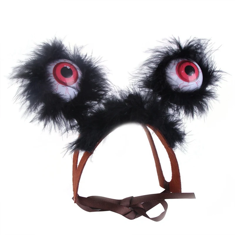 

Halloween Christmas Glowing Big Eyes Monster Pet Headdress Hat Monster Cosplay Pet Decoration
