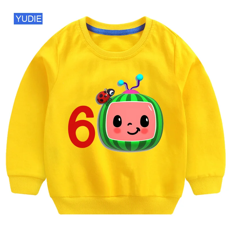 hoodie for baby boy Kids Sweatshirts Toddler Baby Boy Hoodie Cool Birthday Clothing Little Girl Clothes Children's Clothing Infant Cocmelon T Shirts children's sweatshirts Hoodies & Sweatshirts