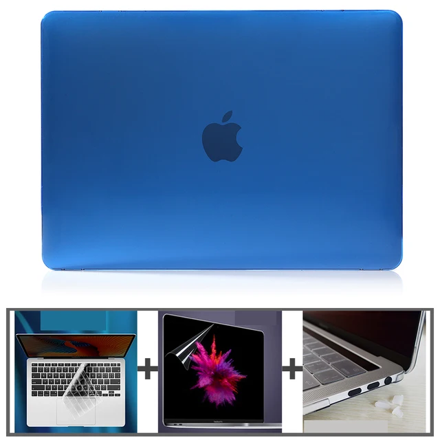 laptop case Crystal Hard Laptop Case For macbook air 13 case A2179 A2337 For macbook pro 13 Cover A2289 A2159  Air13 M1 New case Royal Blue