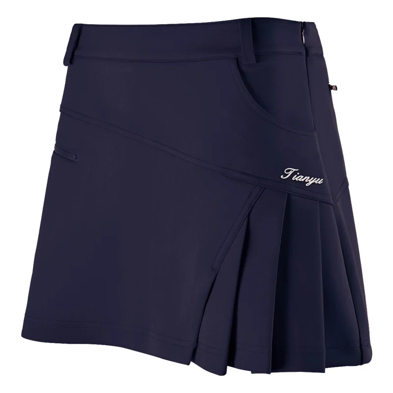 Летняя Осенняя Женская юбка для гольфа в Корейском стиле, спортивная одежда для ракеток для бадминтона и тенниса, мини-плиссированная юбка, шорты безопасности, юбка с поясом