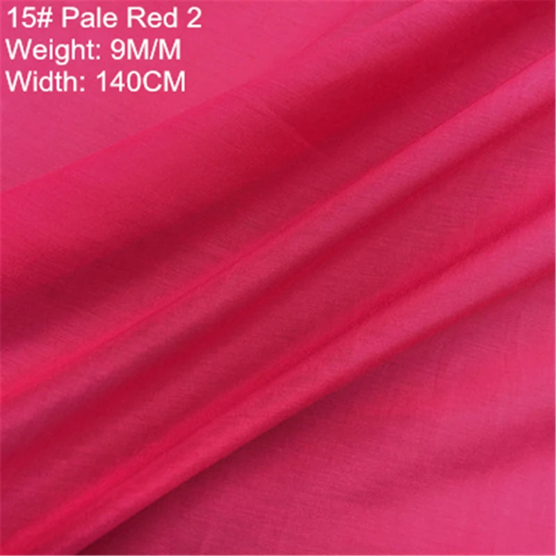 31 цвет шелк хлопок ткань натуральный чистый ткань детская одежда ткань ширина 140 см окрашенная ткань шелк