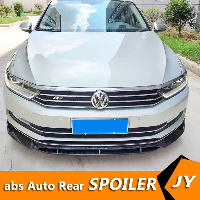 

For Volkswagen Passat B8 Body kit spoiler 2018-2019 For Passat ABS Rear lip rear spoiler front Bumper Diffuser Bumpers Protector
