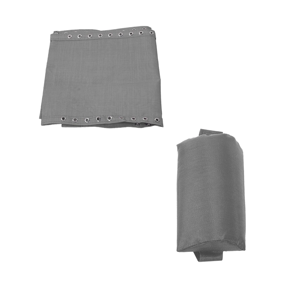 Grey Headrest Head Cushion Pillow &Recliner Cloth for Patio Folding Sling Back Chairs for Camping, Patio