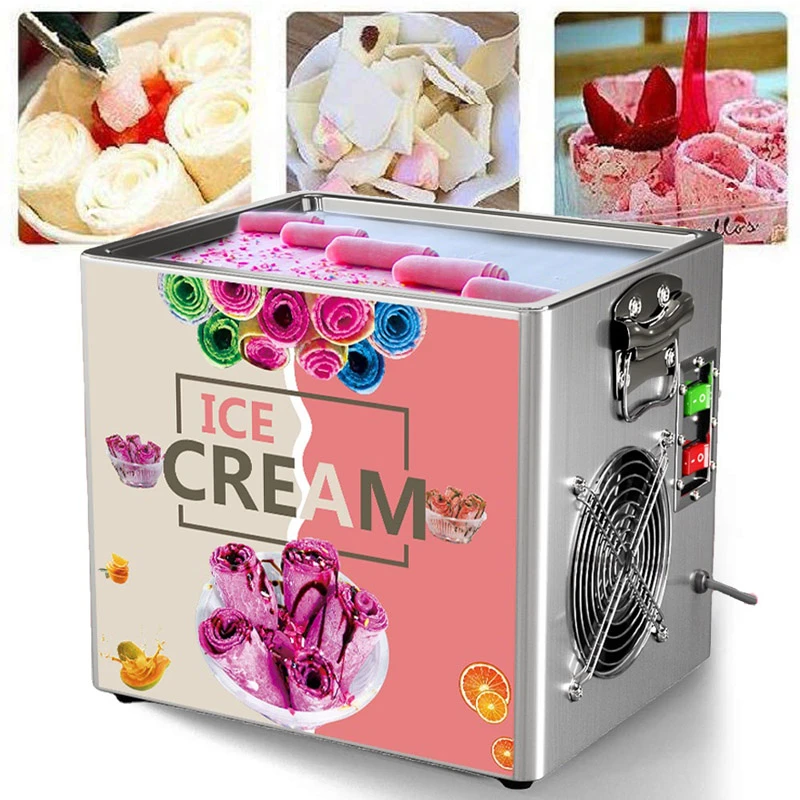Mini Ice Cream Roll Machine Price Ice Cream Roll Maker Electric Fried