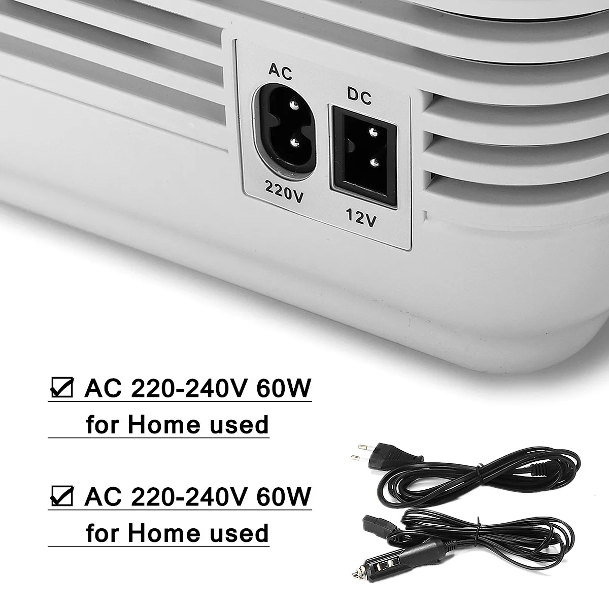  12L Refrigerator Dual-Use Home Car Refrigerators Mini Freezer 12V 60W Portable Ultra Quiet Cooling 