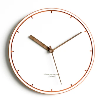 

Minimalist Nordic Wall Clock Living Room Modern Design Wood Kitchen Bedroom Wall Watches Relojes De Pared Home Decor ZB6WC