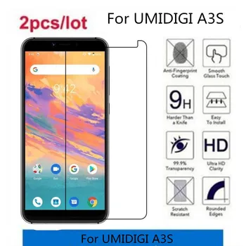 Перейти на Алиэкспресс и купить 2.5D 9H закаленное стекло для UMIDIGI A3S Защитная пленка для UMIDIGI A3S