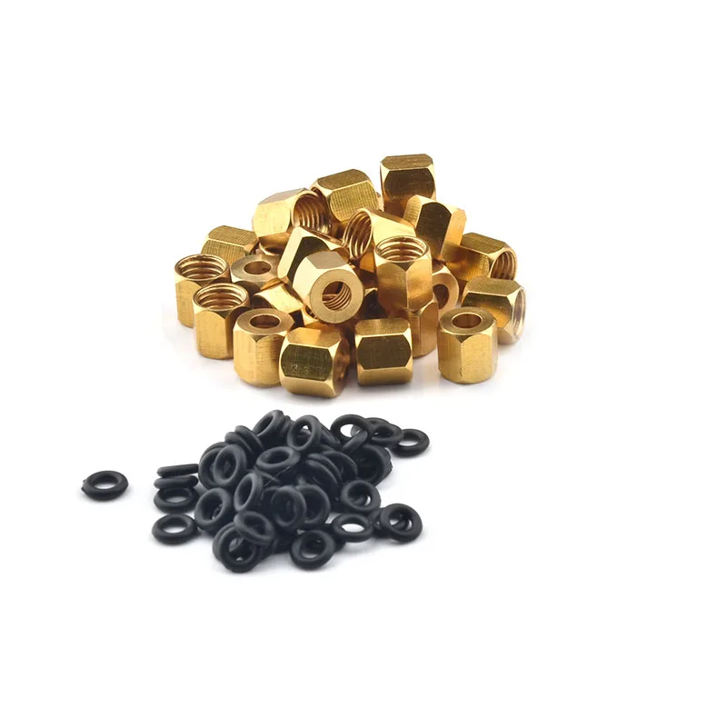 Anel de Cobre do Parafuso para o Tubo da Tinta do Amortecedor Dx4 4×3 mm 3×2 mm 20 Peças