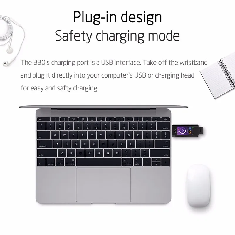 Смарт-браслет с usb зарядкой, фитнес-браслет, монитор сердечного ритма, калорий, сна, смарт-браслет, часы с напоминанием о сидячем положении для мужчин и женщин