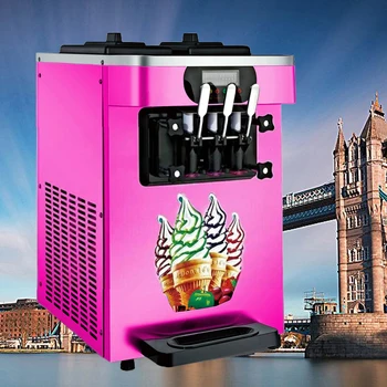 

Soft Ice Cream Machine Manufacturers / New industrial stainless steel table top soft serve ice cream machine with 3 flavors 220V