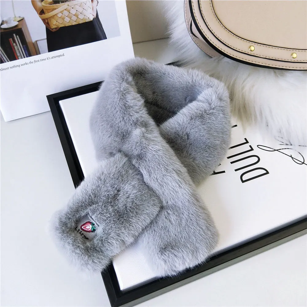 

2020 New Winter Spring Women Men Black Pink Chunky Long Rabbit Fur Scarf Cachecol Warm Neck Warmer Scarfs Neckerchief for Ladies