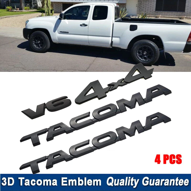 NEW 2005 2019 TOYOTA TACOMA V6 TAILGATE EMBLEM BADGE IN CHROME NEW ORIGINAL Archives statelegals 