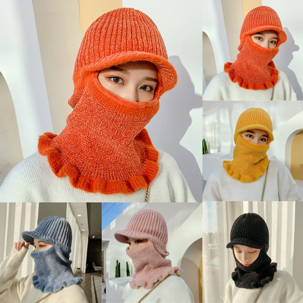 Новинка, женский шарф, femme hiver pompon fourrure, модный шарф, сплошной цвет, шаль, петля, шарфы с шапкой# G4