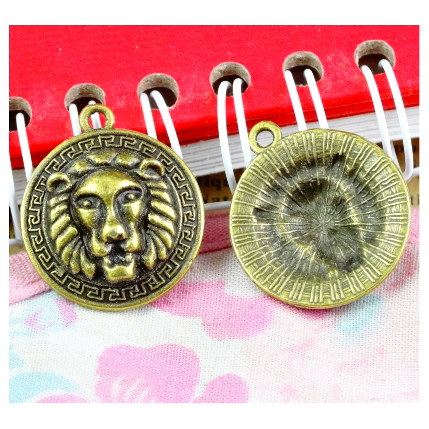 Lion Charms Jewelry Making Bronze Jewelry Making Pendant Lion Head