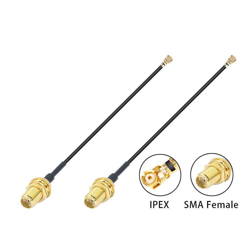 UFL U.FL IPX IPEX to SMA female RF Coax Adapter cable for Quectel EP06-A EP06-E EC25-A EC25-E EC25-AU mini pcie LTE Cat6 module industrial grade 4g module minipcie to usb development board adapter board for quectel ec25 e ec25 af ec25 au ec25 a module