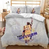 Basketball Star 3D Printed Bedding Set 2/3pcs Duvet Cover Set Quilt Cover with Pillowcase Set Bedclothes for Young Boys Bedroom 1