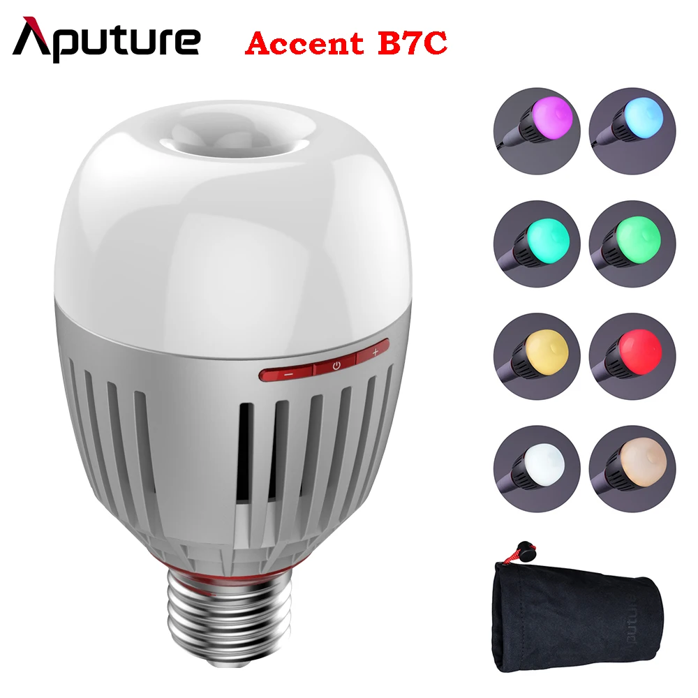 Aputure Accent B7C 撮影電球 LED撮影ライト 7W Amazon | Aputure Accent B7C 撮影電球 LED撮影ライト 7W RGBWW