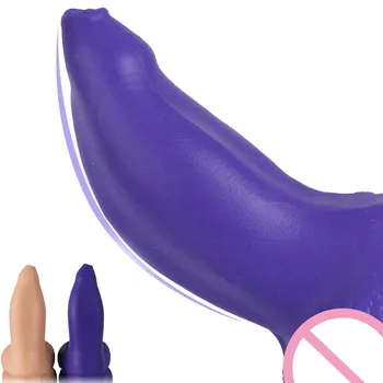 Realistic Huge Thick Anal Dildo Female Masturbator Liquid Silicone Expander Butt Plug For Women Anal Beads Dilator Sex Toys Shop 4