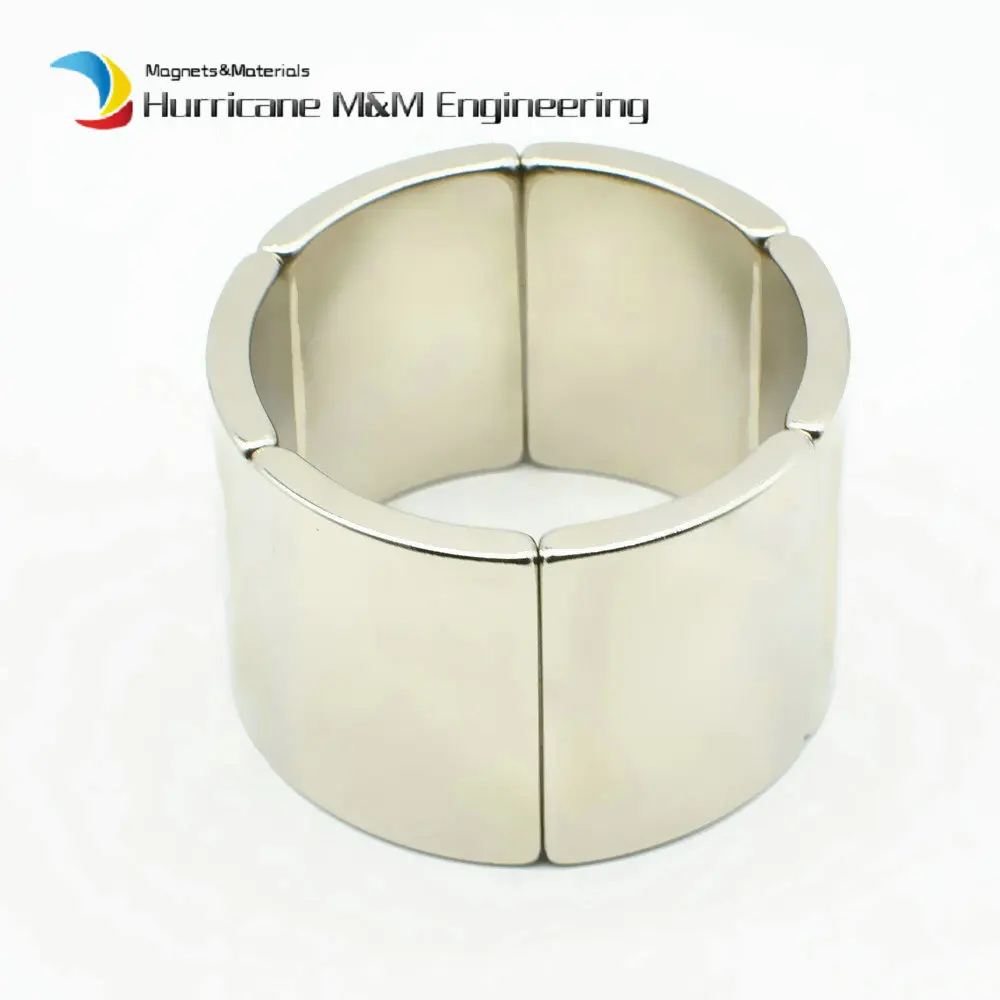 US $55.44 Arc Segment NdFeB Magnet OD545mmID464mmHeight 36mm Neodymium Magnets for Motor Rotor Generator Wind Turbine 6pcs