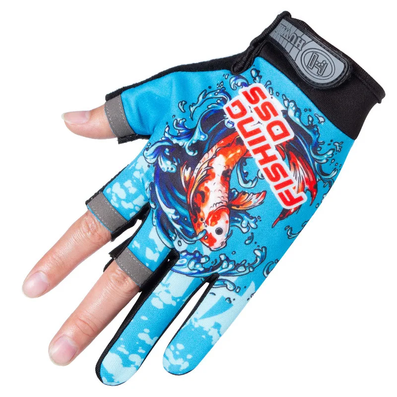 

The new ice silk slip is prevented bask in quick-drying type road and thin fishing gloves2pcs/lot