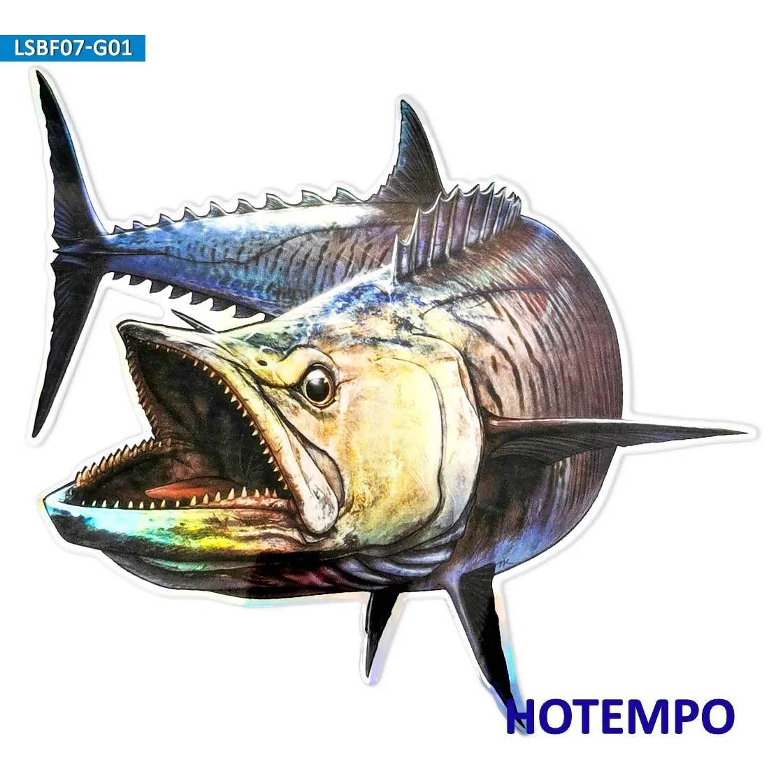 7.87inch 20cm Laser Big Size Fish Bluefin Tuna Laptop Guitar Motorcycle