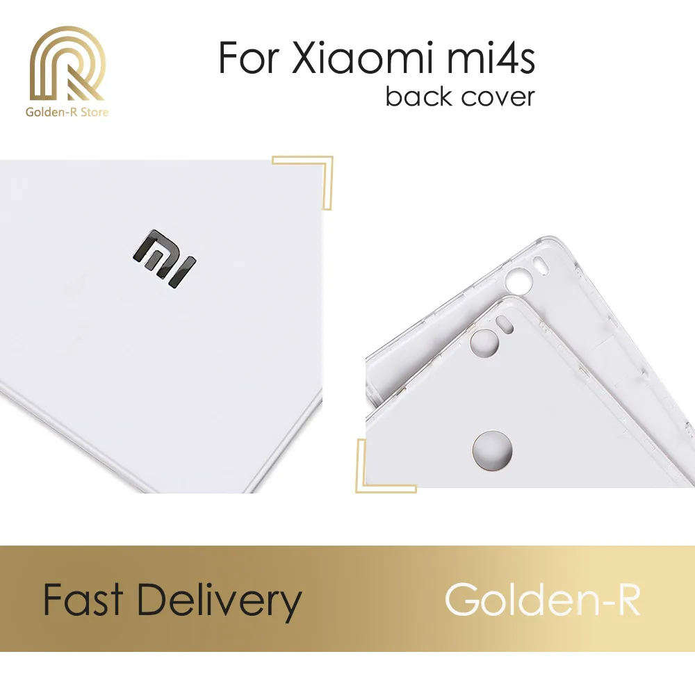 Для Xiaomi Mi 4S корпус батареи запасные части для Xiaomi Mi 4S батарея задняя крышка с отпечатком пальца запасные части