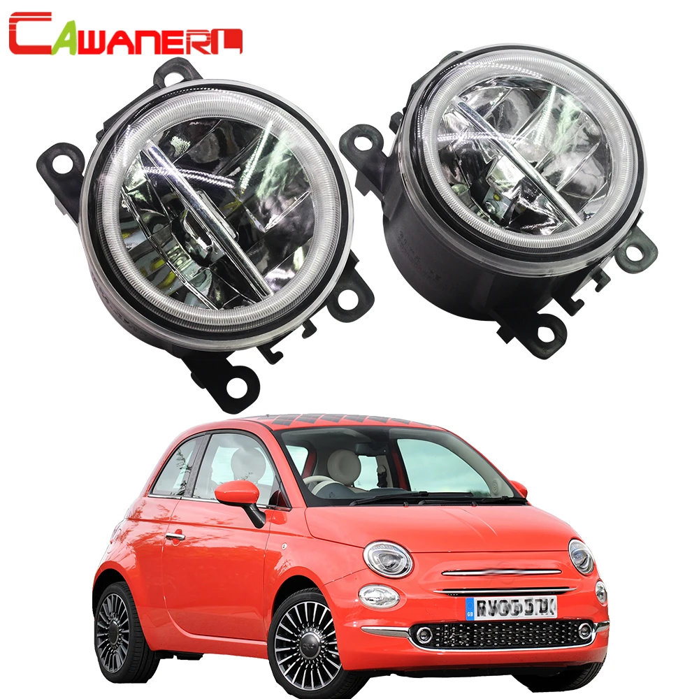 Cawanerl для Fiat 500 L4 1.4L 2012 2013 2014 2015 стайлинга автомобилей светодиодный лампы 4000LM туман
