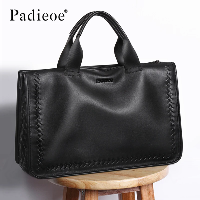 Padieoe, мужская сумка, портфель, кожаная сумка для компьютера, сумка-мессенджер, сумочка, кошельки, работа из натуральной кожи
