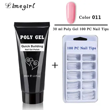 

Limegirl Acryl Poly Gel Set Nails Poly gel Kit Quick Building Builder Extension Gel Camouflage UV LED Lacquer Brush Nail Tips