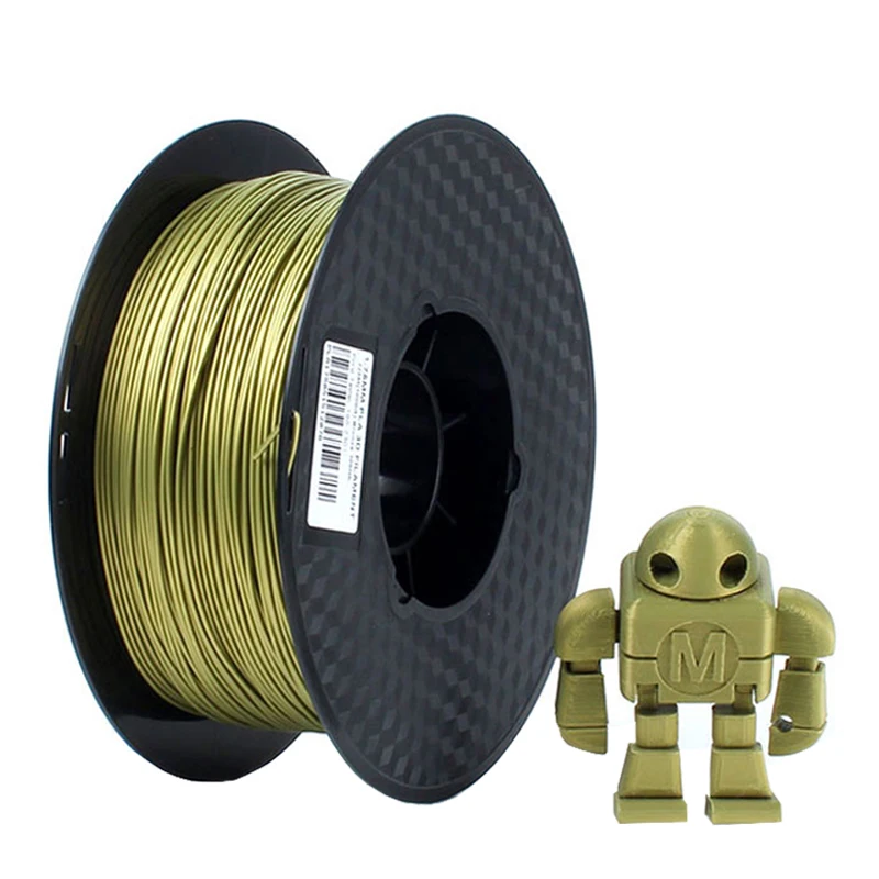 Metallic Bronze PLA 1.75mm 3D Printer Filament 1Kg/500g/250g Spool Metal Texture Printing Materials | Компьютеры и офис