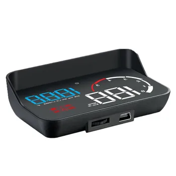 

M10 Car Hud Obd2 Digital Car Hud Led Head-up Display Overspeed Speedometer Alarm Cable With Anti-slip Mat Universal #Zer