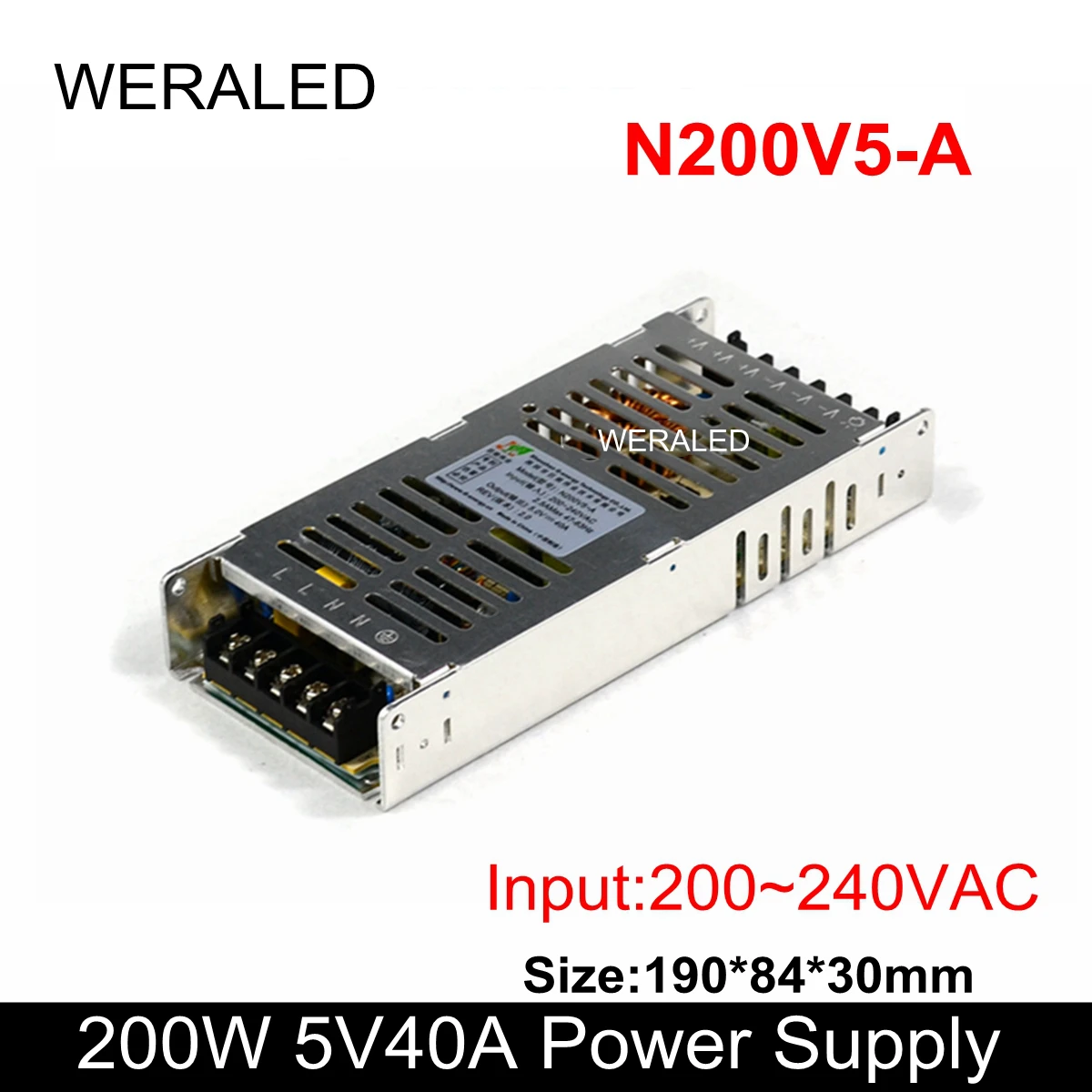 G energy N200V5 A 200 Вт светодиодный Программируемый дисплей вывески блок питания 5V40A ~