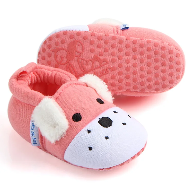 Обувь для новорожденных девочек и мальчиков милые животные принцесса малыш нескользящая обувь 0-12 месяцев детская кроватка Hook & Loop Первые