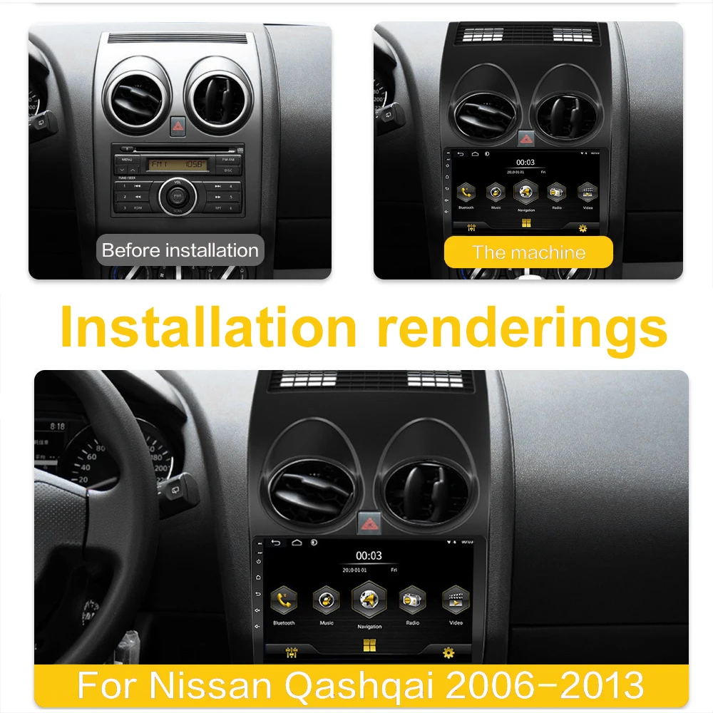 Car Radios Android 10 6GB+128GB CarPlay Car Radio For Nissan Qashqai